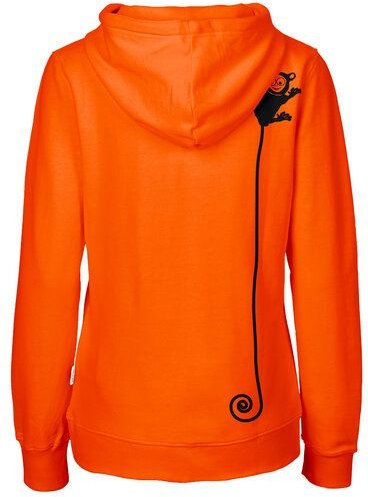 HANDGEDRUCKT "Teeny Weeny Goblin" Frauen Zip-HOODY aus reiner Biobaumwolle (kbA)