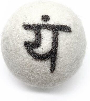 Wooliie Handgefertigte Mantra-Bälle aus 100 % naturbelassener Schurwolle – 7 Designs