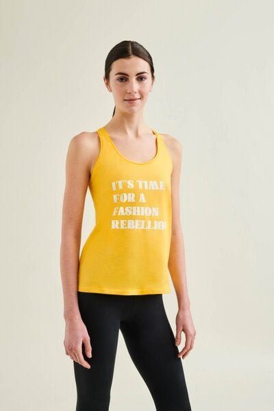 Wellicious Racer Tank with Print