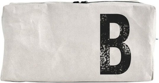 renna deluxe Kulturtasche und Kosmetiktasche mit Monogramm, vegan GRAU