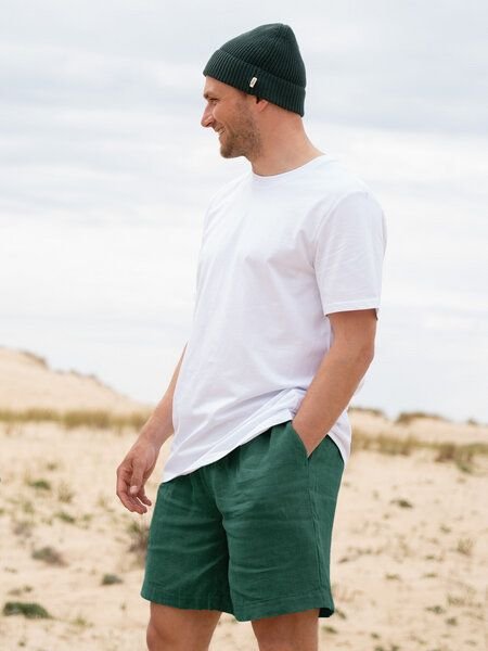 FUXBAU Männer Leinenshorts