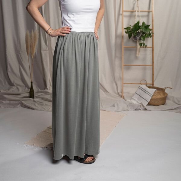 Vresh Clothing Vilippa - Maxi Rock aus Tencel-Mix, Salbei