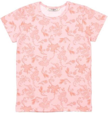 Cotokids Kinder T-Shirt GOTS-zertifiziert aus Bio-Baumwolle, rosa mit zartem Muster – Walkiddy, weich, hautfreundlich, n...