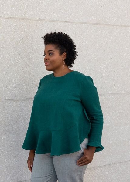 Daniela Salazar Langarm Bluse MARA aus Hanf