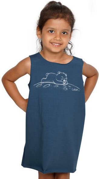 HANDGEDRUCKT "Later" Kinder Biokleidchen (kbA)