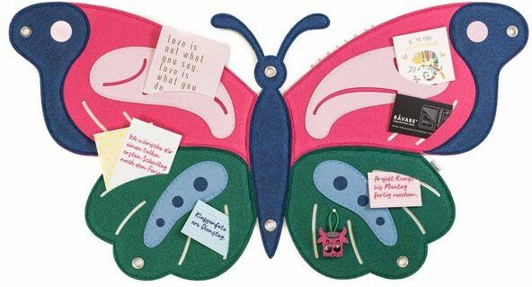 Schmetterling-Pinnwand zum Stecken & Pinnen für Kinderzimmer von RÅVARE