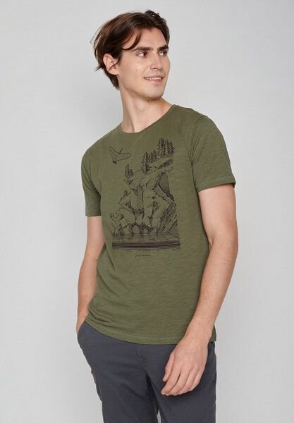 GREENBOMB Nature Sea Dragon Spice - Lässiges T-Shirt aus Bio-Baumwolle / hochwertiger Print / Fair & Vegan