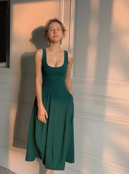 Ingoria AMELIA zeitloses Wendekleid mit Taillenschnürung in Maxi Länge