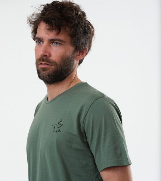 GARY MASH T-Shirt Chilly Chili Miniprint aus Bio-Baumwolle