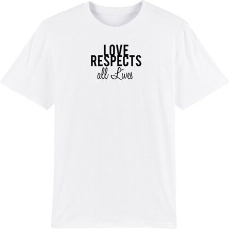 Human Family Bio Herren Rundhals T-Shirt "Spread Love - Respect" in 4 Farben