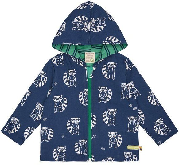 loud + proud Babys & Kinder Wasserabweisende Jacke mit Druck, GOTS-zertifiziert
