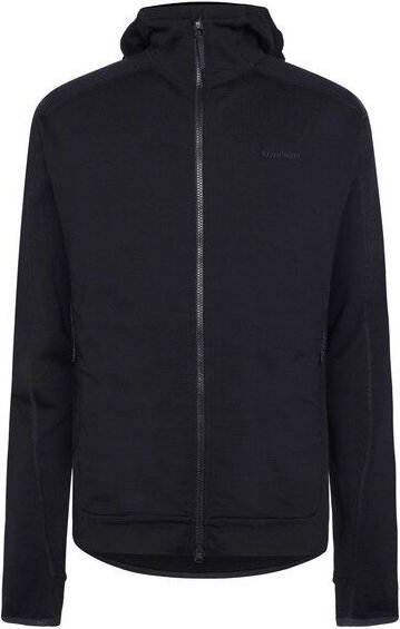 KnowledgeCotton Apparel Fleece-Pullover mit Kapuze DYNAMIC aus Merinowolle - Herren