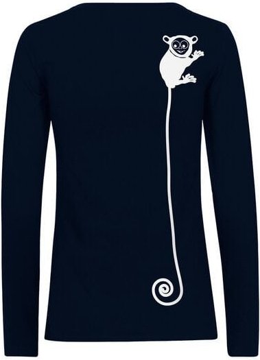 HANDGEDRUCKT "Teeny Weeny Goblin" Frauen Longsleeve aus reiner Biobaumwolle (kbA)