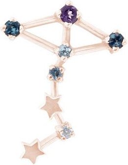 Eppi Goldener Ohrring mit Sternzeichen Scorpio