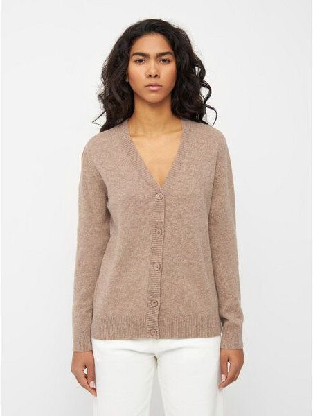 KnowledgeCotton Apparel Cardigan V-NECK aus Bio-Lammwolle