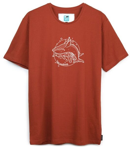 GARY MASH T-Shirt Blauwal aus Bio-Baumwolle