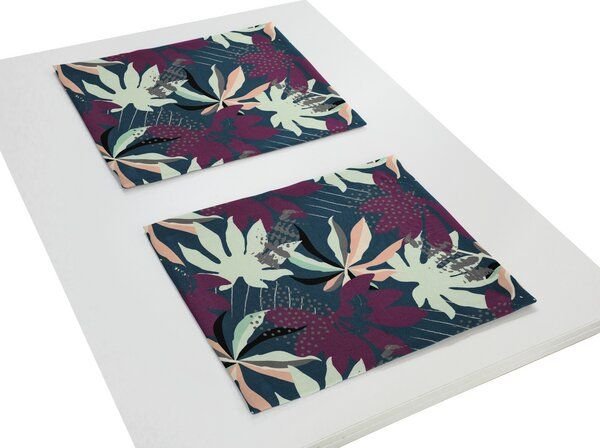 Thumbnail - Nature by Adam Tischset 2er Pack aus 100% Bio-Baumwolle - Made in Germany - Jungle