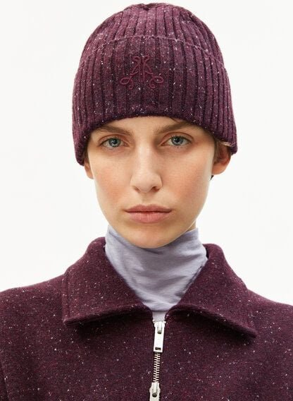 ARMEDANGELS TAALEEN TWEED Unisex Mütze aus recyclem Bio-Woll Mix