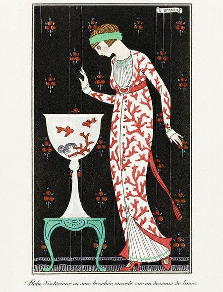 Photocircle Poster / Leinwandbild - Costumes Parisiens von George Barbier