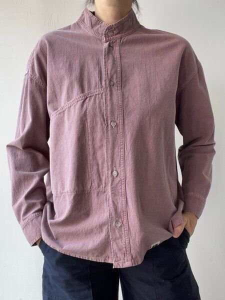 New Optimist "Schie" Overshirt mit Stehkragen und asymmetrischer Brusttasche