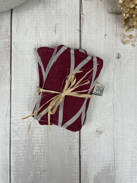 Stoffretter waschbare Upcycling Spülschwämme- 2er Set, Jute, Baumwolle