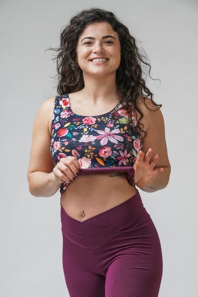 YogiLiebe Yoga wende Top "Pushpa" aus Bio-Baumwolle