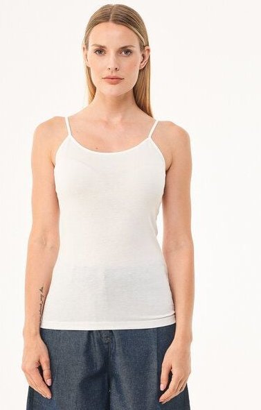 ORGANICATION Spaghettiträger-Top aus TENCEL Lyocell und Bio-Baumwolle