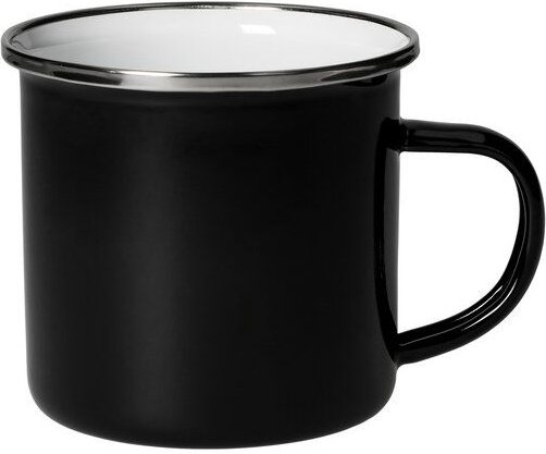 elasto Emaille-Becher 'Cozy' aus Edelstahl - stylischer Retro-Kaffeebecher