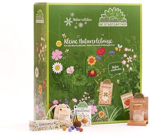 Die Stadtgärtner Adventskalender 2025 | Nachhaltiger Naturliebhaber-Kalender: 24 Handgemachte Überraschungen für Groß un...