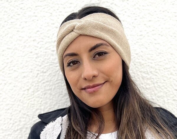 TINKU -Celebrating Bolivian Heritage 100% BABY Alpaka Stirnband (PUMIRI) aus Bolivien