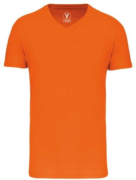YTWOO Basic Herren T-Shirt mit V-Ausschnitt aus Bio-Baumwolle