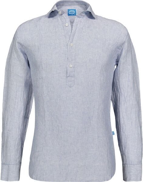 Panareha SAMUI Gestreiftes Leinen Popover Hemd