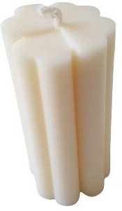 ReineNatur Kerze - Kleeblatt aus Rapswachs - Natur oder Hellgrün - Größe: ca. H: 9 cm, Ø 4 cm