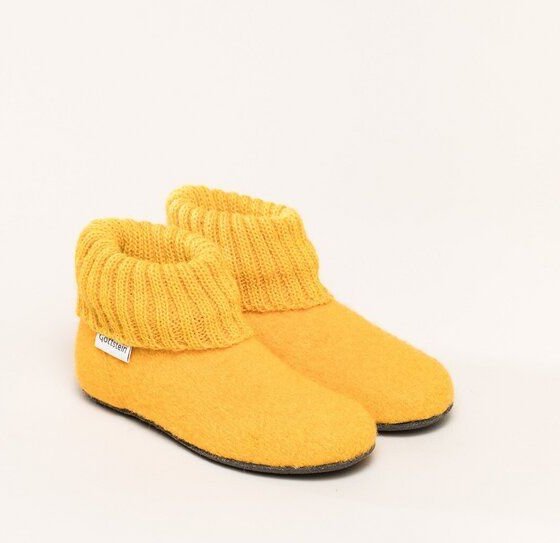 Gottstein Kinder-Hüttenschuh Alpine Boot FE - Kinderhausschuh für Mädchen & Jungen aus 100% Schurwolle