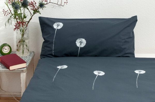 Hirschkind Bio-Kopfkissenbezug 'Pusteblumen'