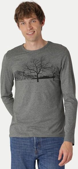 Peaces.bio - handbedruckte Biomode Herren Langarmshirt Landscape