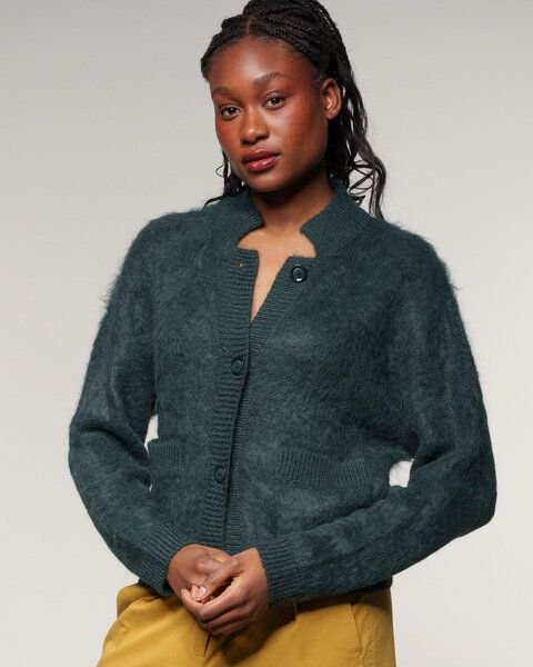 Alma & Lovis Kuschelige Wohlfühljacke aus gebrushtem Alpakastrick | Brushed Jacket