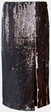 Aline Celi Midi Rock Sustainable Fabric party black and white