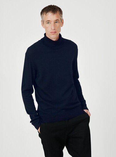 SANVT Der Merino Rollkragen - Dunkelblau