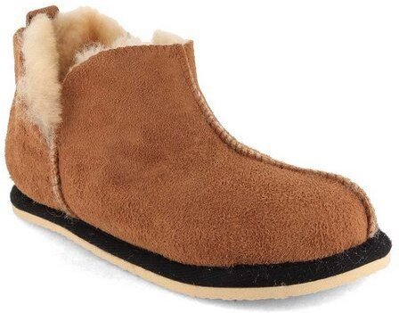 Lammbock® Kinder Lammfell Hausschuhe Stiefel Shearlock mit Outdoorsoohle
