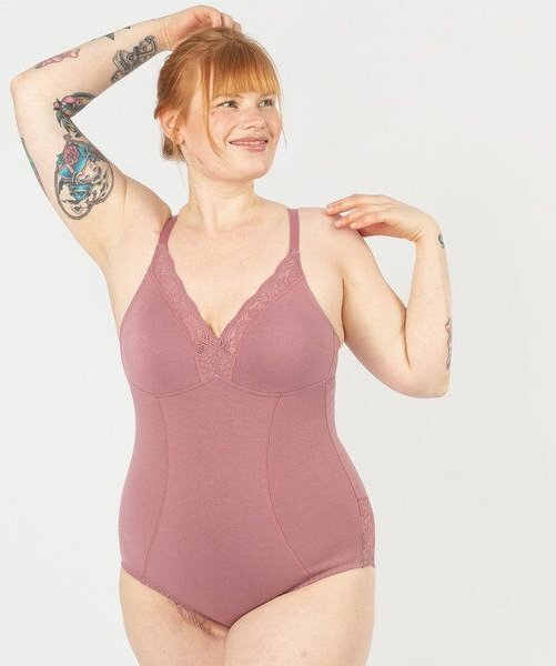 erlich textil Eleonora Body mit Spitze aus Bio-Baumwolle, made in Europe