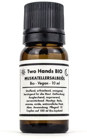 Two Hands BIO Muskatellersalbeiöl - Bio - Vegan - 10 ml