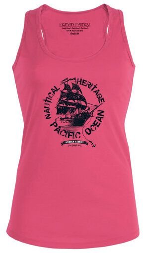 Human Family Damen Tanktop mit Racerback "Attentiion Black Pearl"