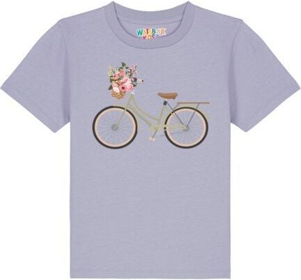 watabout.kids T-Shirt Kinder Fahrrad mit Blumen