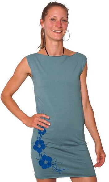 HANDGEDRUCKT "Hibisken" Bio-Kleidchen