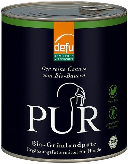 defu Bio Hundefutter PUR Grünlandpute