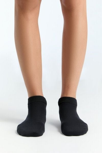 Evermind Unisex Sockchen, Schwarz (Paar) - G61101