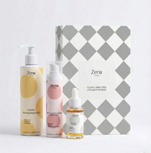 Zero Skin Glowy Skin Trio Collection Box - 270 ml