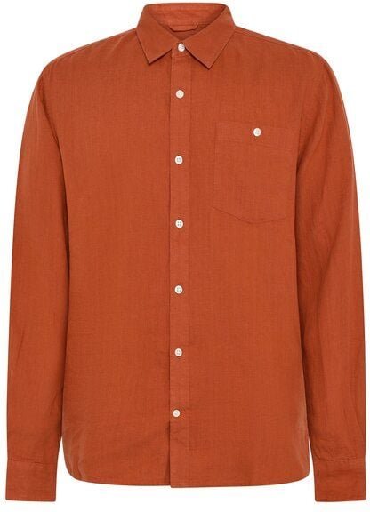 KnowledgeCotton Apparel Regular Hemd aus Bio-Leinen - GOTS/Vegan