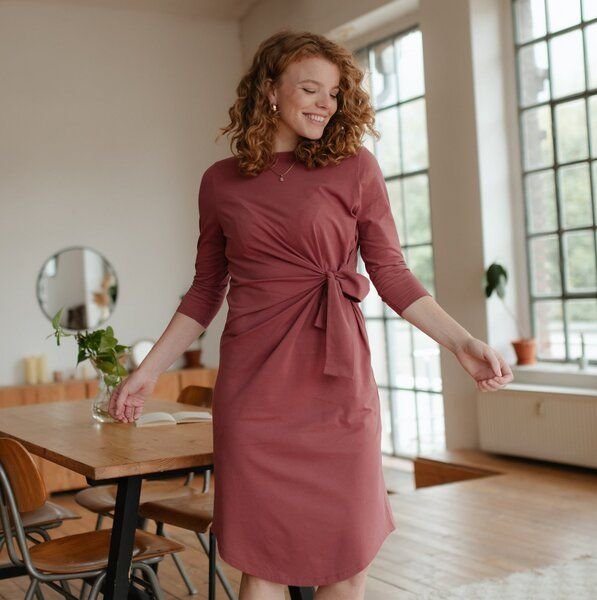 Thumbnail - NORDLICHT Langarm Jersey Kleid Greta